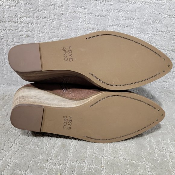 Frye And Co. Kaye Chelsea Women's Size US 8.5M Brown Suede Zip Ankle Boots. NEW - Picture 9 of 11